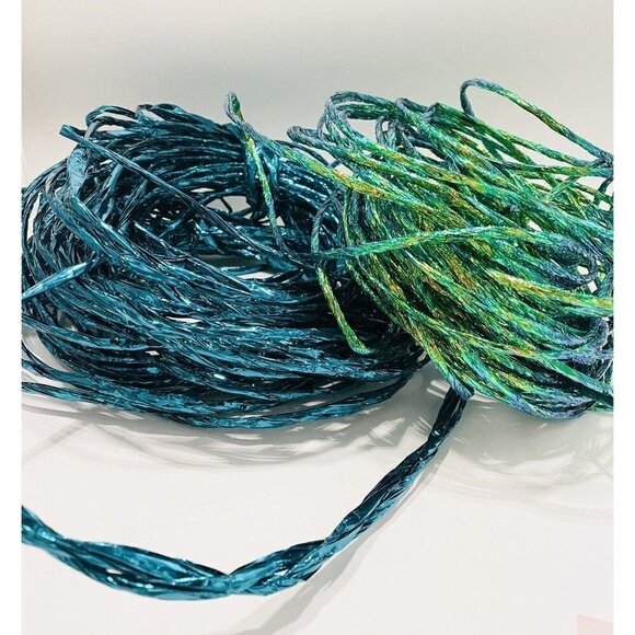 Paper Twist Baskets Kit Kids Crafts NIB Plus 214+ Ft Extra Metallic Twist Ribbon - Picture 8 of 12